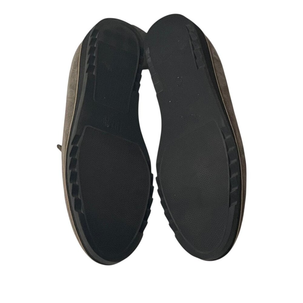 EILEEN FISHER Embrace Gray Suede Slip On Loafers Sz 9 Classy Comfort Office - Picture 8 of 9